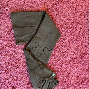 Judy Blue Brown flare jeans with Western detail